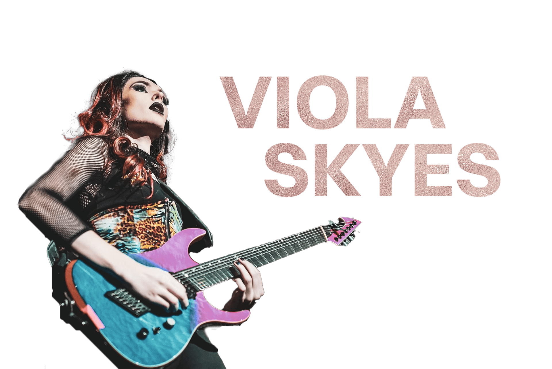 Viola Skyes Playing guitar